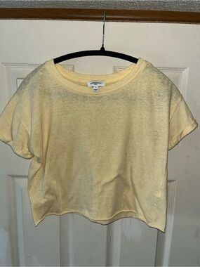 Freshman Women's Yellow Cropped Tee